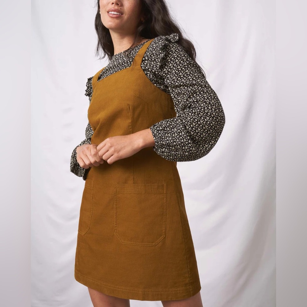 Organic Corduroy Pinafore Dress